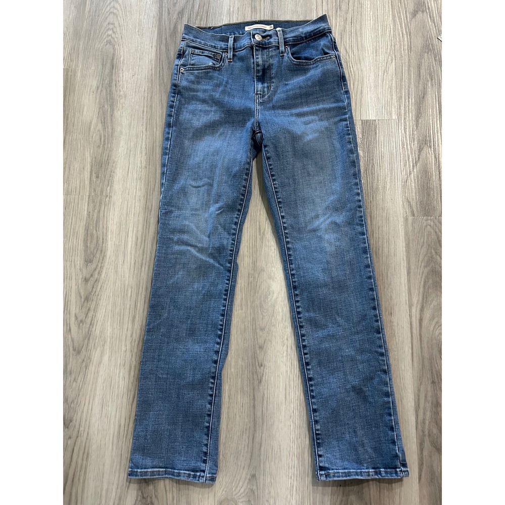 Levi's Womens 724 High Rise Straight Leg Denim Jeans‎ Size 26 Medium Blue Wash